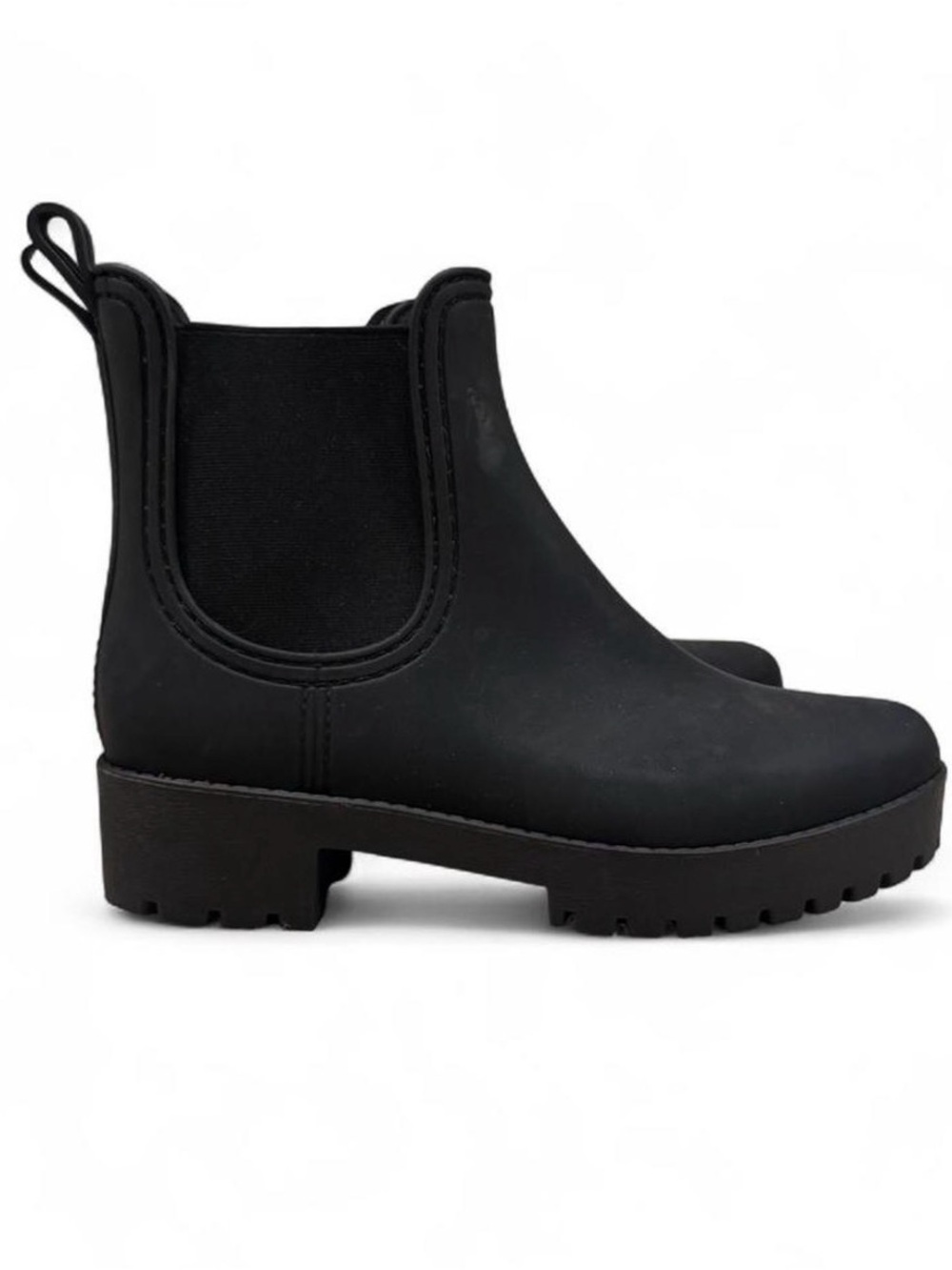 Zara Black Chelsea Lug Sole Ankle Boots